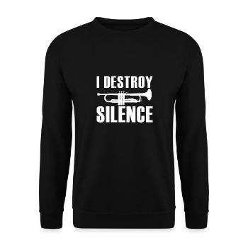 Trompette - Sweat-shirt Unisexe - noir - Devant - Alina (178cm) & Michal (187cm)