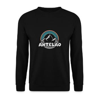 Mount Antelao - Unisex Sweatshirt - black - Front - Alina (178cm) & Michal (187cm)