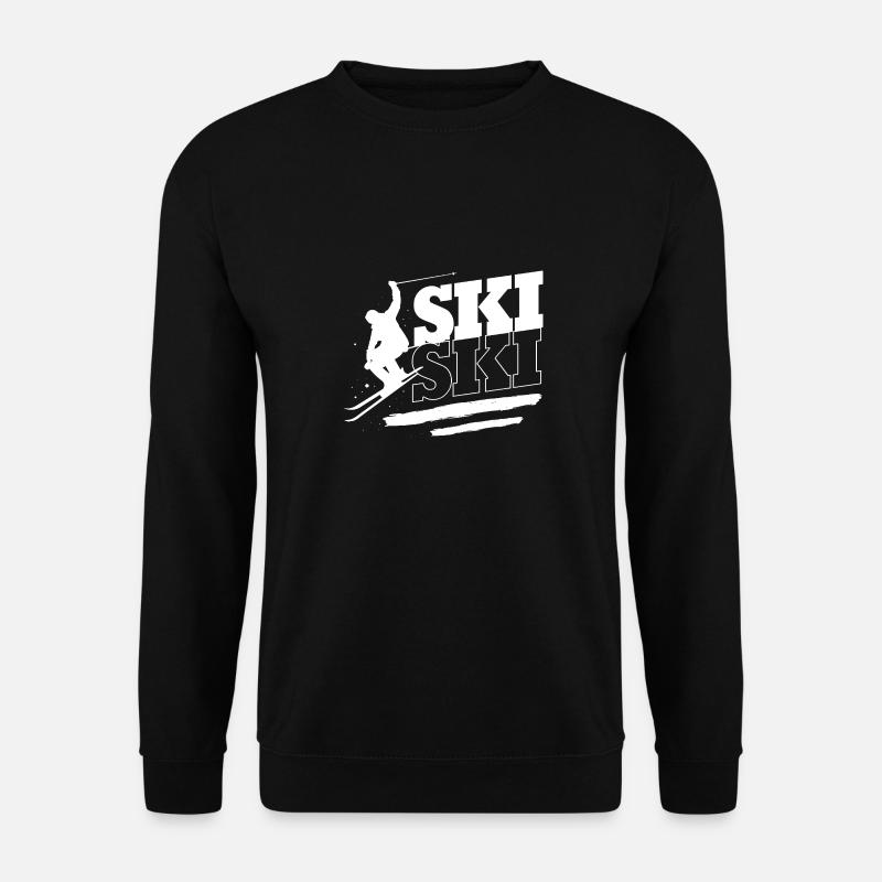 Ski Skiurlaub - Unisex Pullover - Schwarz