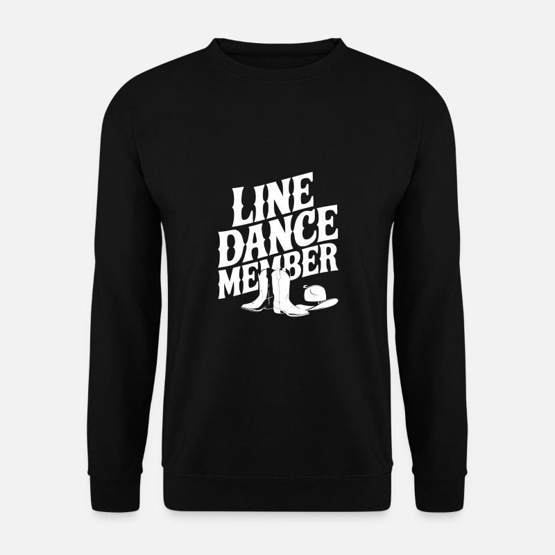 Line Dance Linedance mein Hobby Mitglied - Unisex Pullover - Schwarz