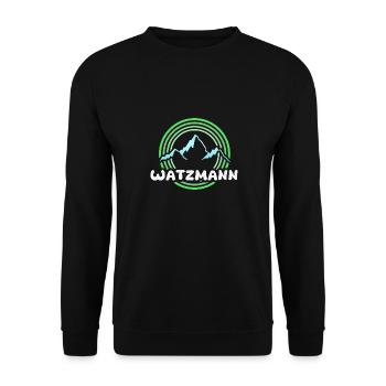 Gift for Watzmann - Unisex Sweatshirt - black - Front - Alina (178cm) & Michal (187cm)