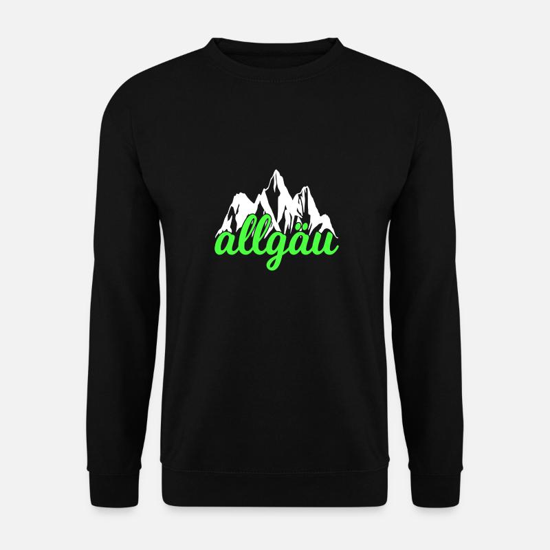 Allgäu Mountains Hiking Climbing - Unisex Sweatshirt - black