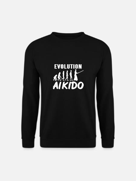 Évolution impressionnante de l’Aïkido Cool Designs Tea - Sweat-shirt Unisexe - noir