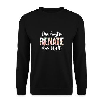 Renate - Unisex Pullover - Schwarz - Vorne - Alina (178cm) & Michal (187cm)