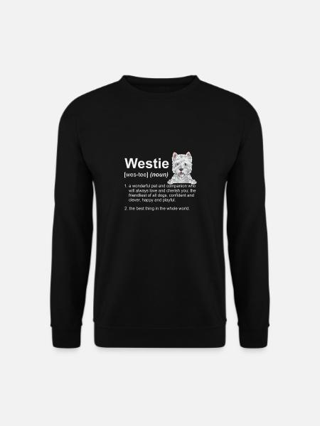 West Highland White Terrier Westie - Unisex Sweatshirt - black