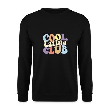 Cool Latina Club Latina Power Hispanic Heritage - Unisex Sweatshirt - black - Front - Alina (178cm) & Michal (187cm)