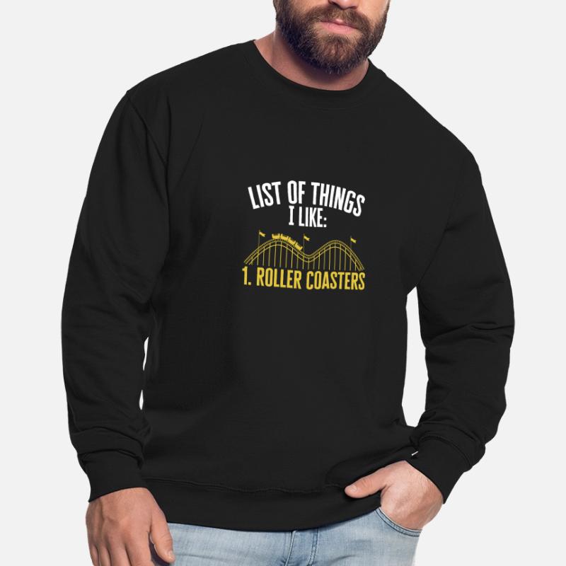 Achterbahn Rollercoaster Freizeitpark Unisex Pullover