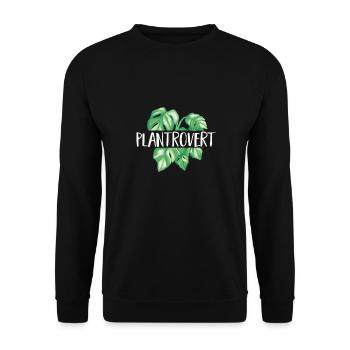 Monstera Deliciosa Albo Plante d’intérieur botanique - Sweat-shirt Unisexe - noir - Devant - Alina (178cm) & Michal (187cm)