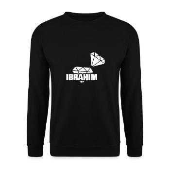 Précieux Ibrahim - Sweat-shirt Unisexe - noir - Devant - Alina (178cm) & Michal (187cm)