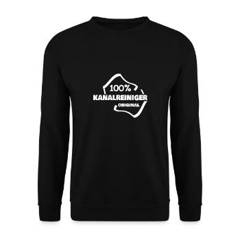 Profession Nettoyeur d’égouts - Sweat-shirt Unisexe - noir - Devant - Alina (178cm) & Michal (187cm)
