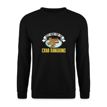 Krabben Rangoon Crab Rangoon - Unisex Sweatshirt - black - Front - Alina (178cm) & Michal (187cm)