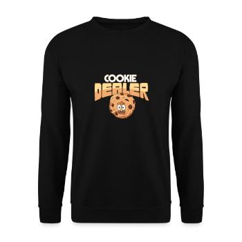Girl Scout Troop Leader Cookie Dealer Cookie Mom - Unisex Pullover - Schwarz - Vorne - Alina (178cm) & Michal (187cm)