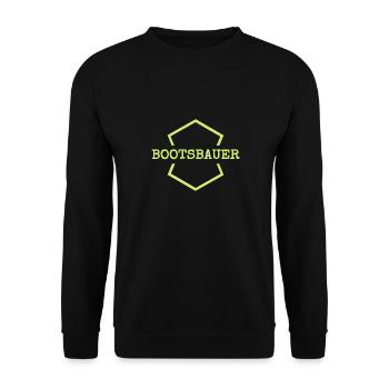 Gift for boat builder - Unisex Sweatshirt - black - Front - Alina (178cm) & Michal (187cm)
