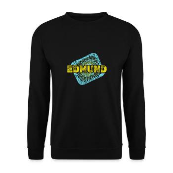 Gift for Edmund - Unisex Sweatshirt - black - Front - Alina (178cm) & Michal (187cm)