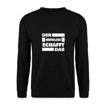 Neurologe als Arbeit - Unisex Pullover - Schwarz - Vorne - Alina (178cm) & Michal (187cm)