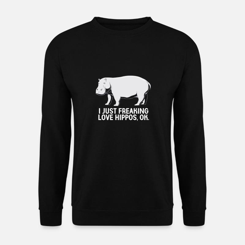 Hippopotamus - Unisex Sweatshirt - black