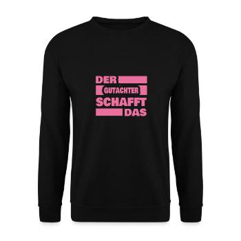Évaluateur de travail - Sweat-shirt Unisexe - noir - Devant - Alina (178cm) & Michal (187cm)