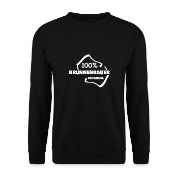 Occupation Well Builder - Unisex Sweatshirt - black - Front - Alina (178cm) & Michal (187cm)