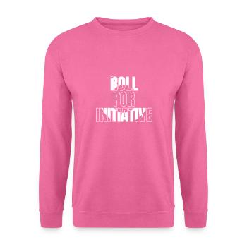 Würfel auf Initiative - Unisex Pullover - Pink - Vorne