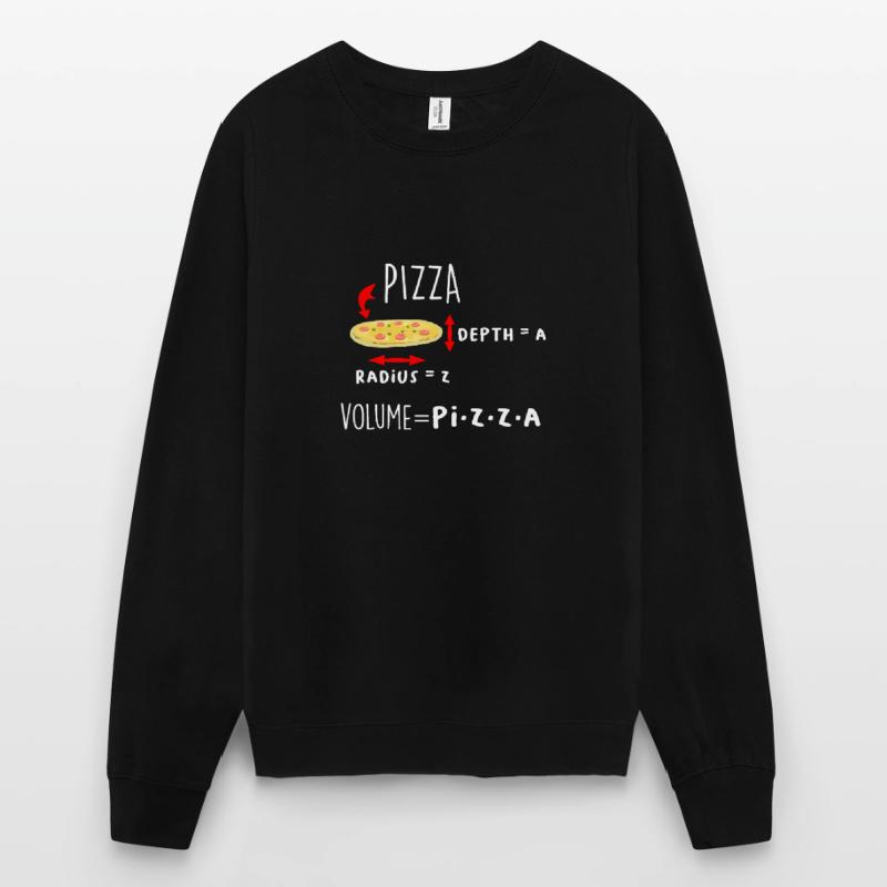 Pizza et Maths Meme Drôle Professeur de Maths Sweat-shirt Unisexe