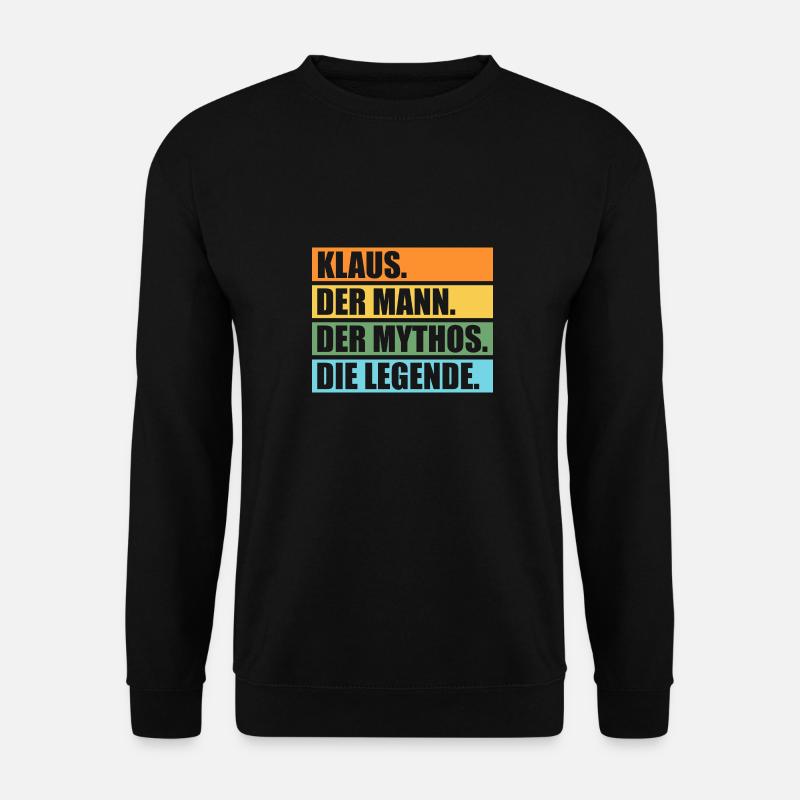 Klaus - Unisex Pullover - Schwarz