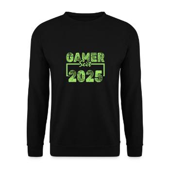 Nerd 2025 - Unisex Pullover - Schwarz - Vorne - Alina (178cm) & Michal (187cm)
