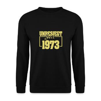 seit 1973 - Unisex Pullover - Schwarz - Vorne - Alina (178cm) & Michal (187cm)