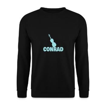 Violon Conrad - Sweat-shirt Unisexe - noir - Devant - Alina (178cm) & Michal (187cm)