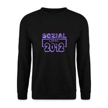 Sozialarbeiter 2012 - Unisex Pullover - Schwarz - Vorne - Alina (178cm) & Michal (187cm)