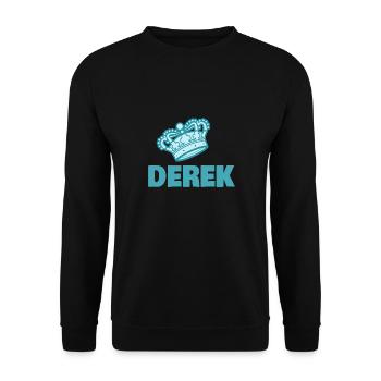 Crown Derek - Unisex Sweatshirt - black - Front - Alina (178cm) & Michal (187cm)