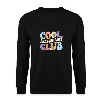 Cool Accountants Club CPA Squad Certified Public - Unisex Sweatshirt - black - Front - Alina (178cm) & Michal (187cm)