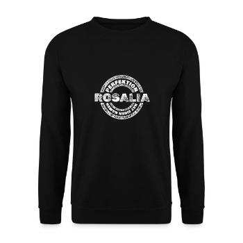 Perfection Rosalia - Unisex Sweatshirt - black - Front - Alina (178cm) & Michal (187cm)