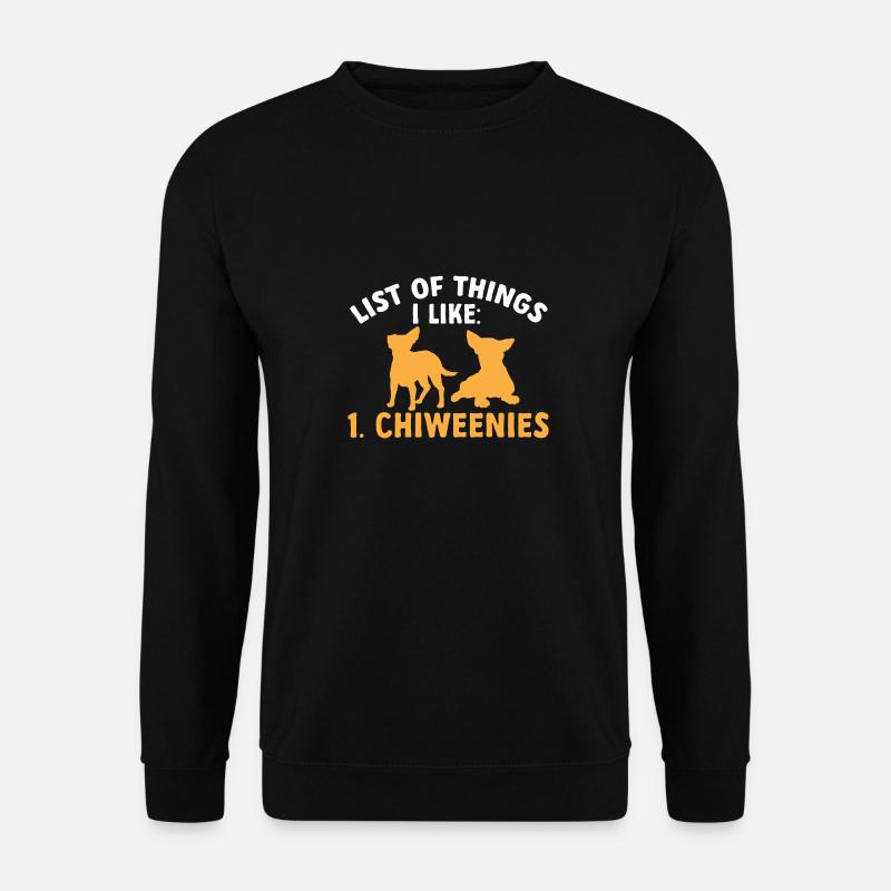 Chiweenie Dog - Unisex Sweatshirt - black