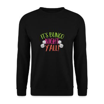 Bunco Dice Game - Unisex Sweatshirt - black - Front - Alina (178cm) & Michal (187cm)