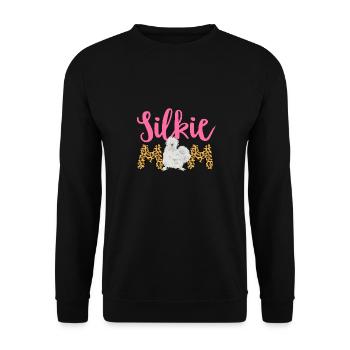 Seidenhuhn Poulet soyeux - Sweat-shirt Unisexe - noir - Devant - Alina (178cm) & Michal (187cm)