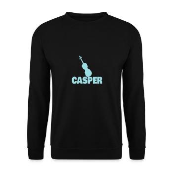 Bratsche Casper - Unisex Pullover - Schwarz - Vorne - Alina (178cm) & Michal (187cm)
