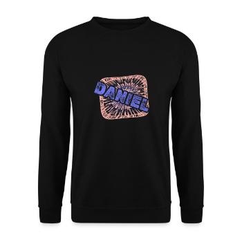 Daniel - Unisex Pullover - Schwarz - Vorne - Alina (178cm) & Michal (187cm)