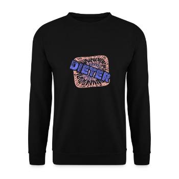 Colleague Dieter - Unisex Sweatshirt - black - Front - Alina (178cm) & Michal (187cm)