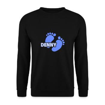 Gift for Denny - Unisex Sweatshirt - black - Front - Alina (178cm) & Michal (187cm)