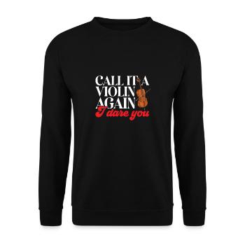 Violoncelliste Violoncelliste Musicien Violoncelle - Sweat-shirt Unisexe - noir - Devant - Alina (178cm) & Michal (187cm)