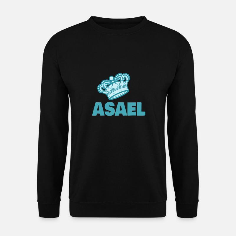 First name Asael - Unisex Sweatshirt - black