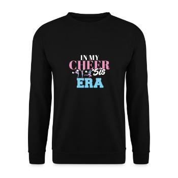 In My Cheer Sis Era Cheering Dance Member Proud - Unisex Sweatshirt - black - Front - Alina (178cm) & Michal (187cm)
