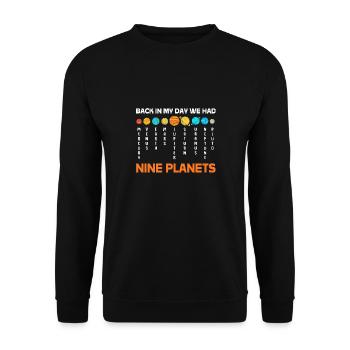 Univers du système solaire - Sweat-shirt Unisexe - noir - Devant - Alina (178cm) & Michal (187cm)