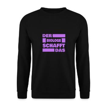 Gift for Biologist - Unisex Sweatshirt - black - Front - Alina (178cm) & Michal (187cm)