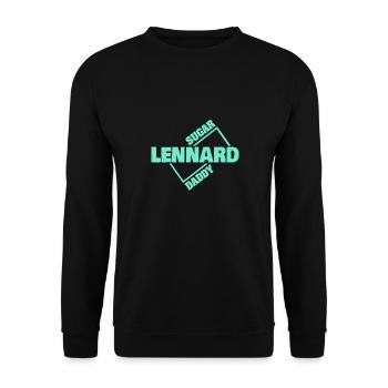 Cadeau pour Lennard - Sweat-shirt Unisexe - noir - Devant - Alina (178cm) & Michal (187cm)