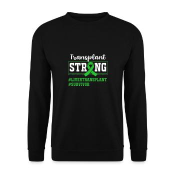 Liver disease - Unisex Sweatshirt - black - Front - Alina (178cm) & Michal (187cm)