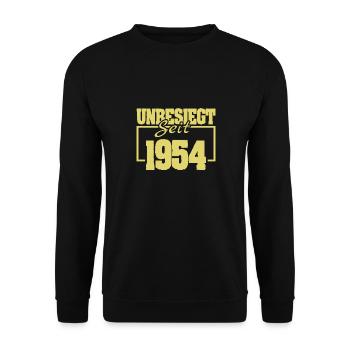 depuis 1954 - Sweat-shirt Unisexe - noir - Devant - Alina (178cm) & Michal (187cm)