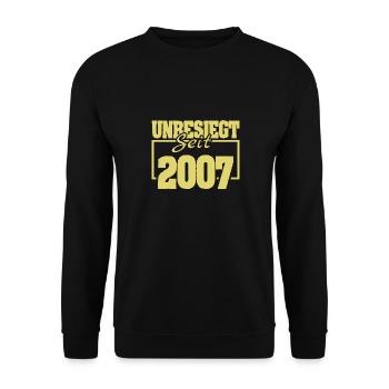 2007 2007 - Sweat-shirt Unisexe - noir - Devant - Alina (178cm) & Michal (187cm)