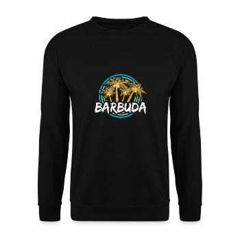 Gift for Barbuda - Unisex Sweatshirt - black - Front - Alina (178cm) & Michal (187cm)