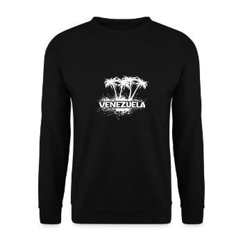 Venezuela als Party - Unisex Pullover - Schwarz - Vorne - Alina (178cm) & Michal (187cm)